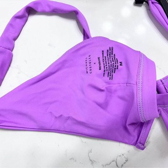 NEW WITH TAGS Revolve Michael Costello Kasie Purple Bikini Set - Picture 10 of 11